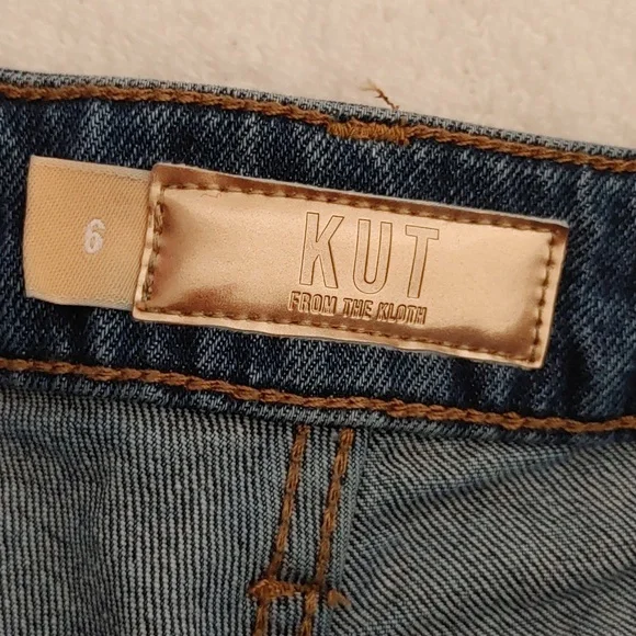 Kut from the Cloth High Rise Jane Denim Shorts Size 6 - Picture 5 of 5